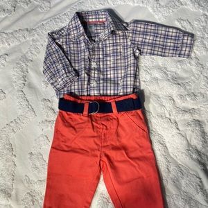 Matching Button Down and Chino Set - 3 months